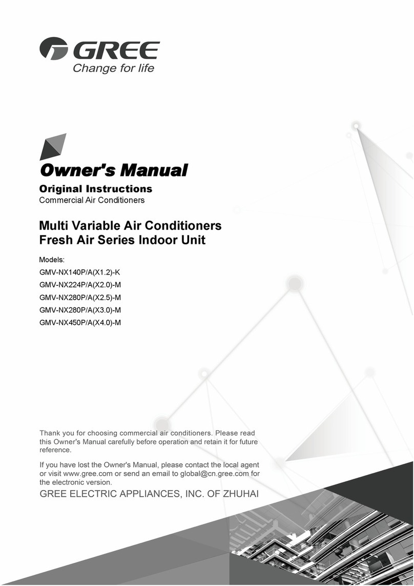 Gree GMV-NX140P/A(X1.2)-K User manual