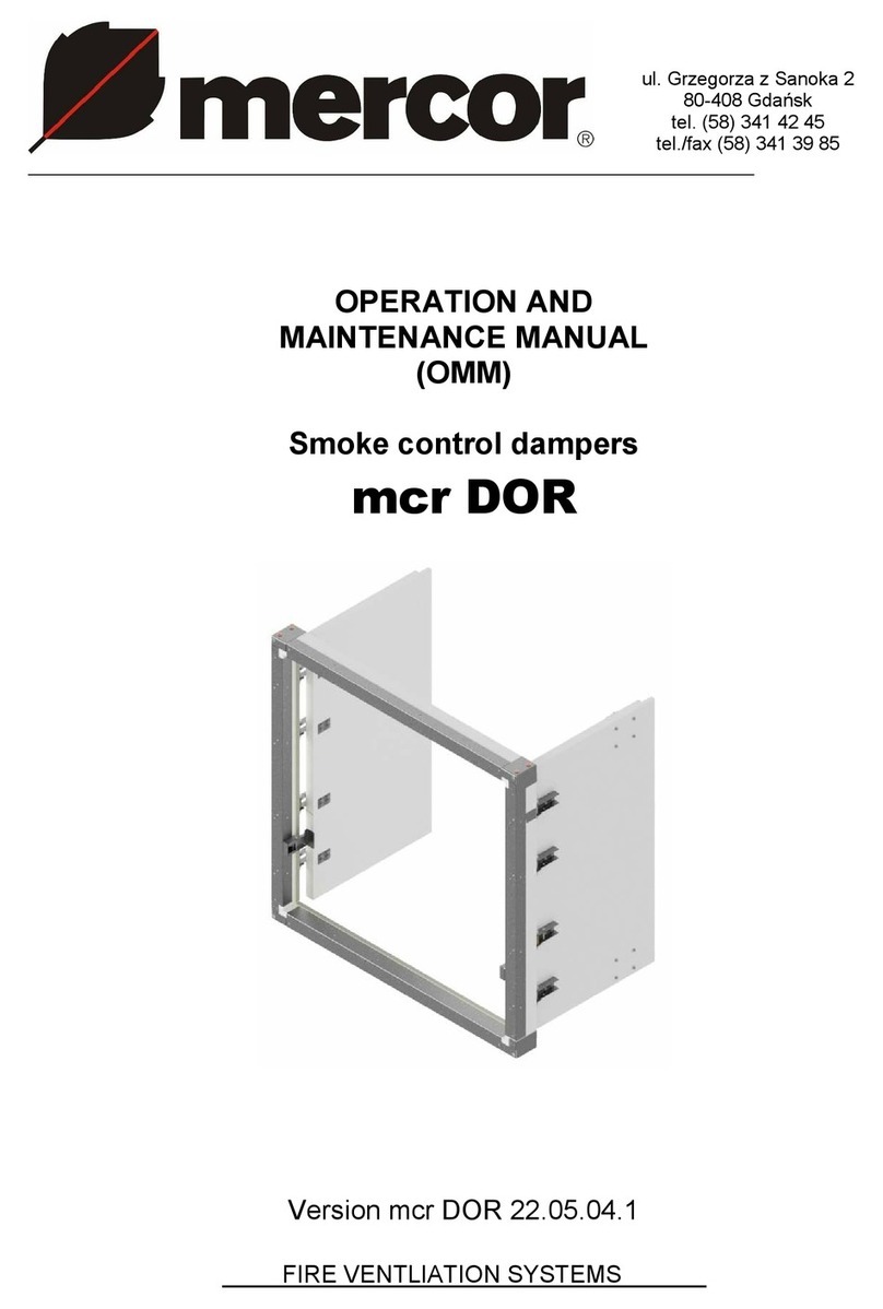 mercor mcr DOR User manual