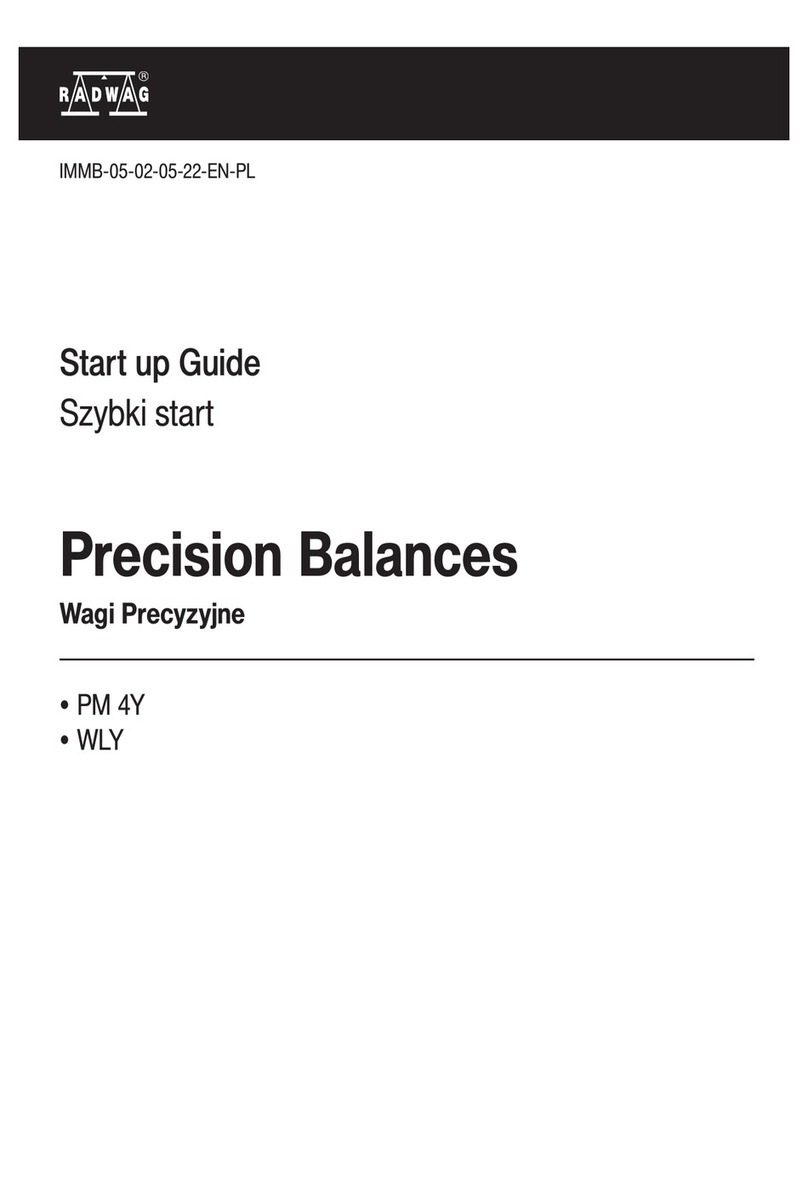 RADWAG PM 15.4Y User guide