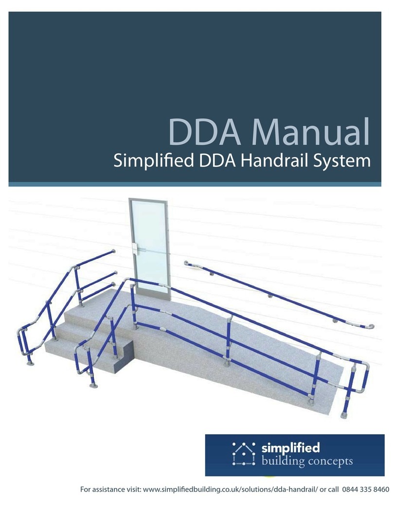Simplified Building DDA Handrail System User manual