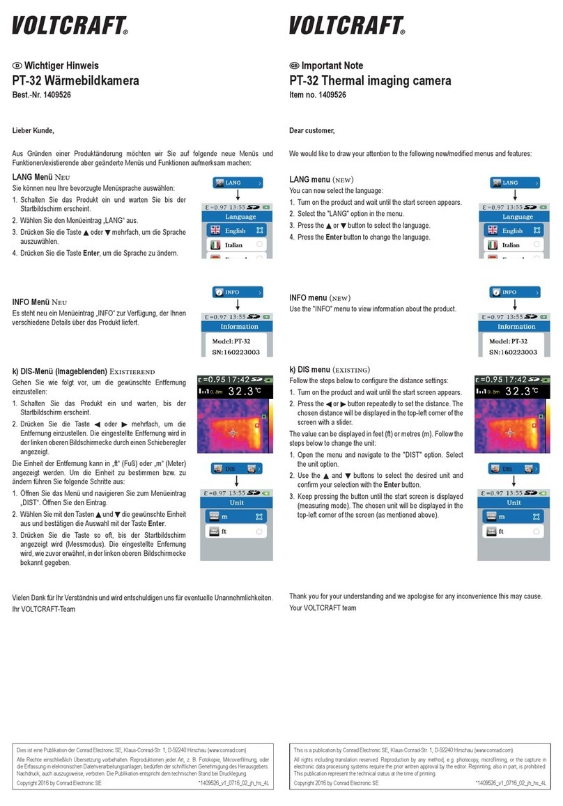 VOLTCRAFT PT-32 Quick start guide VOLTCRAFT PT-32 Quick start guide