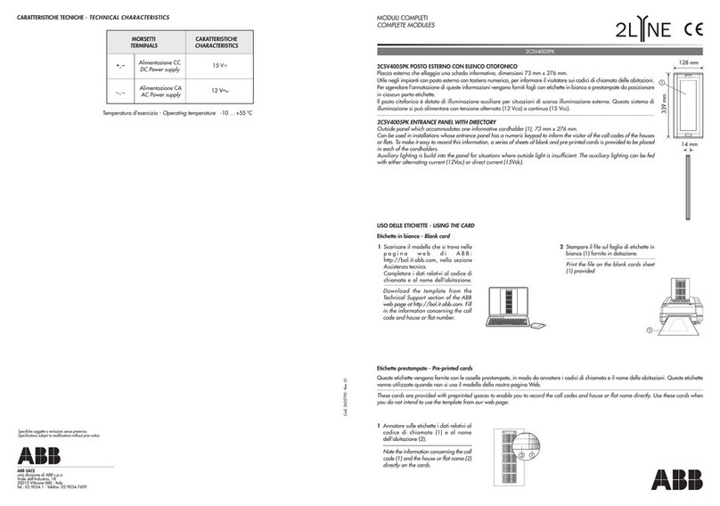 ABB 2LINE 2CSV4005PK Assembly instructions