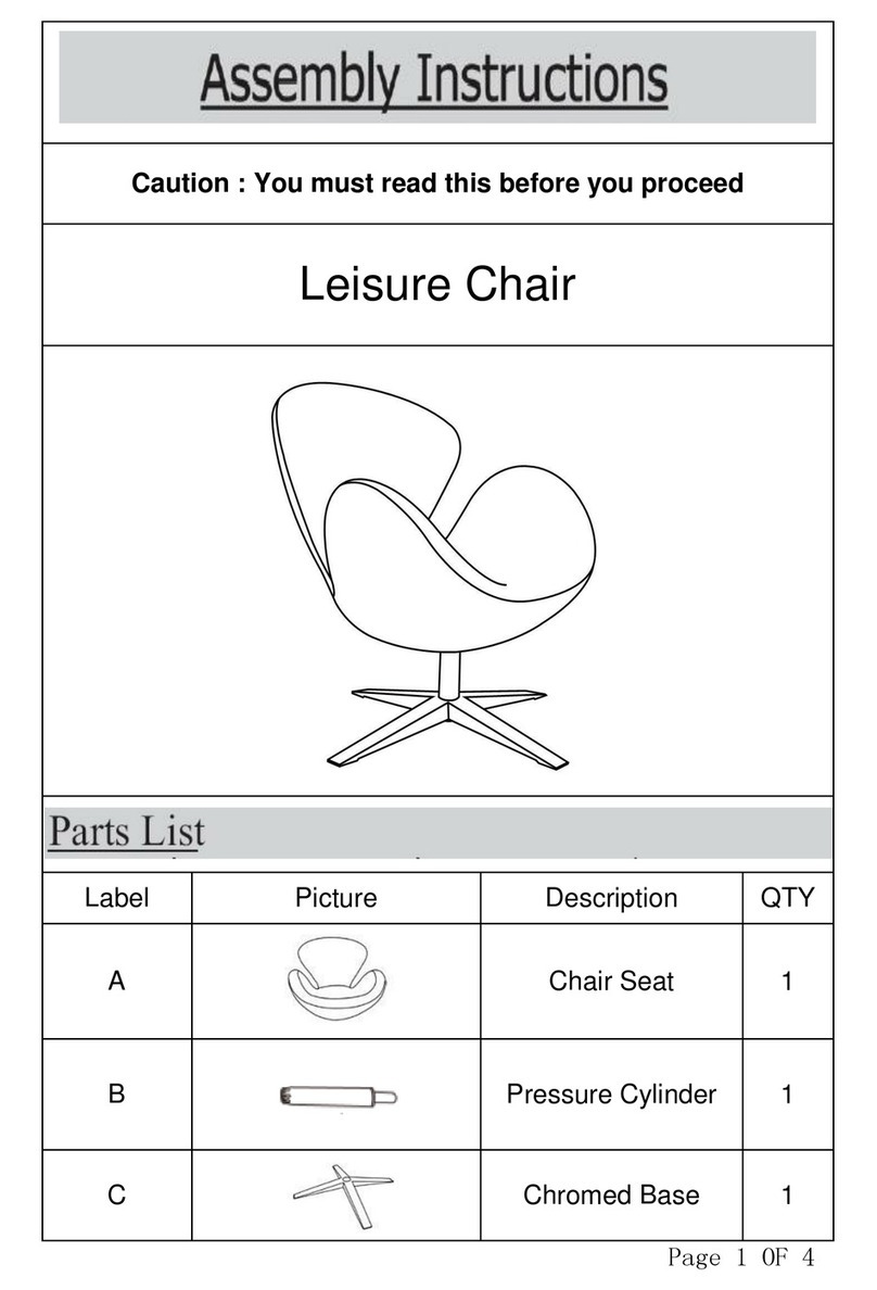 overstock Leisure Chair Assembly instructions overstock Leisure Chair Assembly instructions