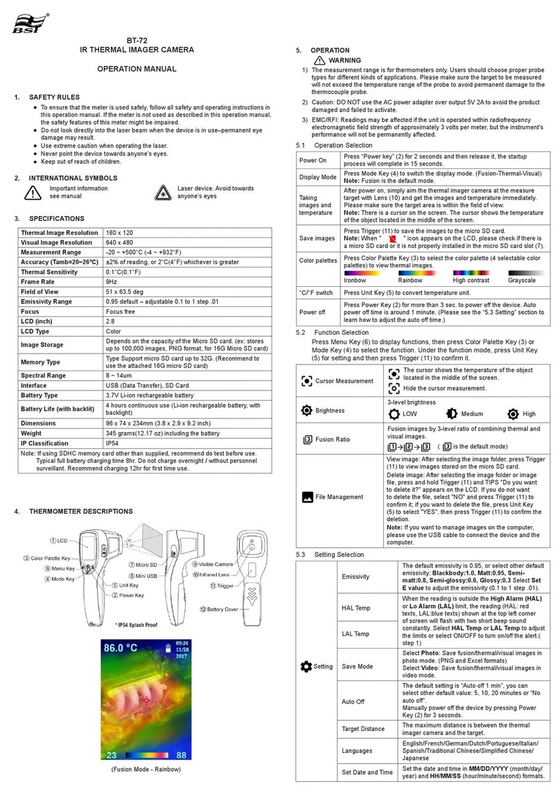 BST BT-72 Operation manual