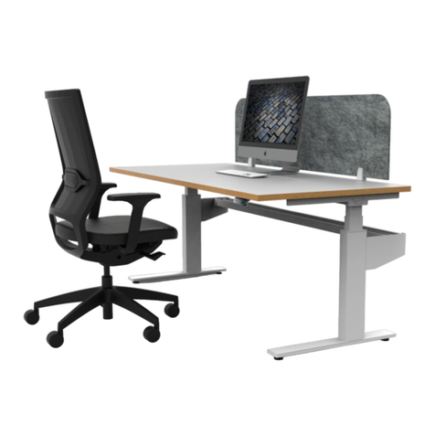 Linak ECF HFA Shift Electric Sit Stand Desk User manual