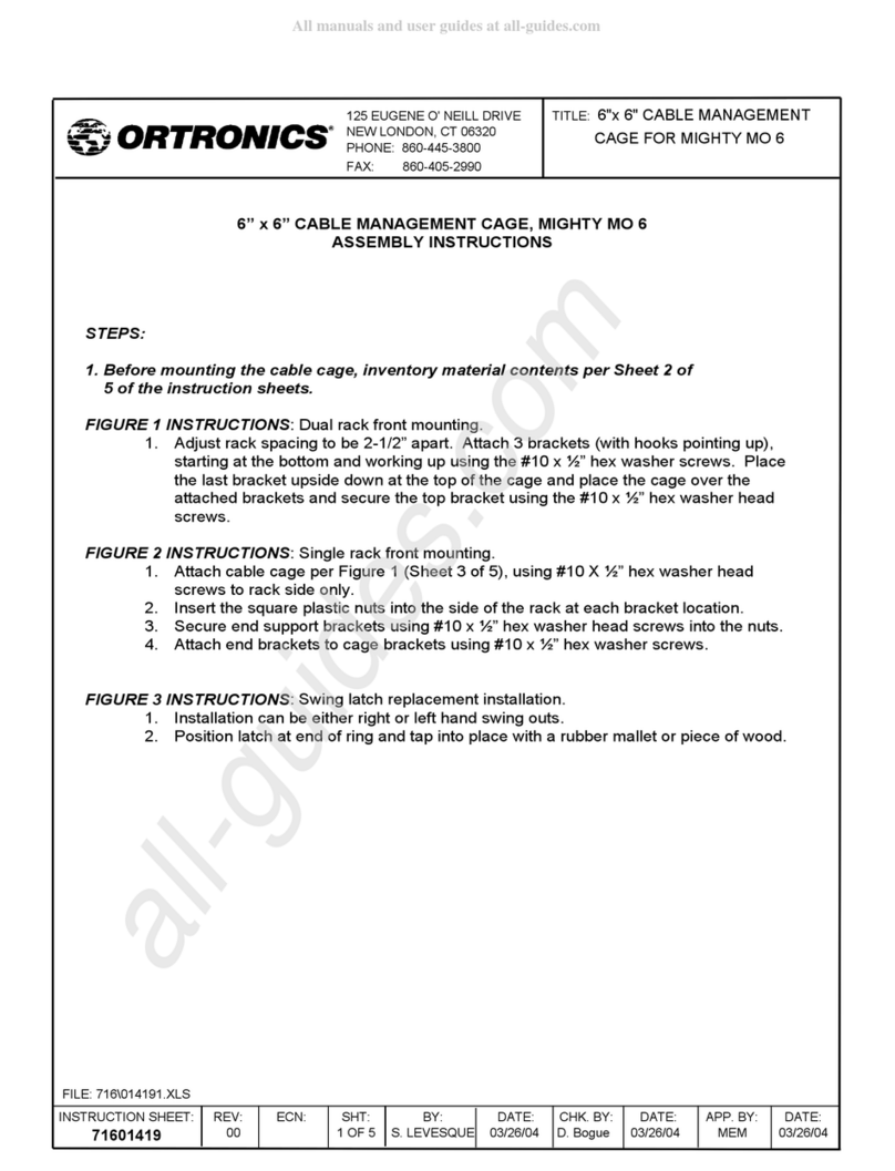 Ortronics MM6VML706 Assembly instructions