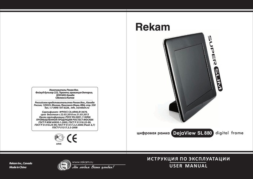 Rekam DejaView SL880 user manual