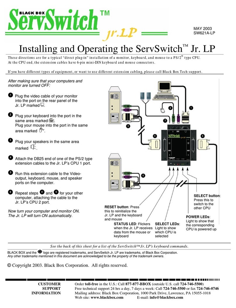 Black Box ServSwitch Wiring diagram