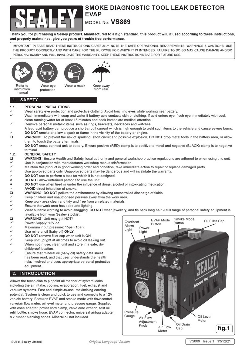 Sealey VS869 User manual