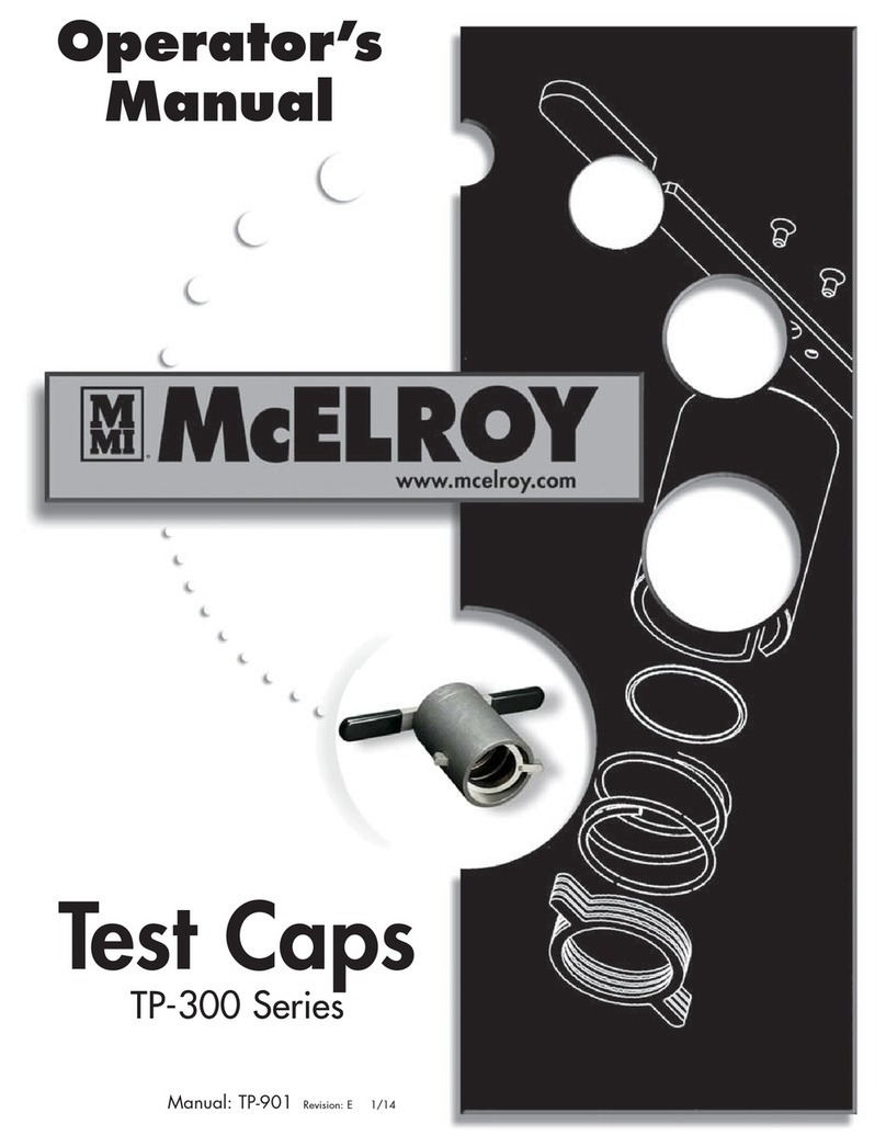 McElroy TP-300 Series Operator's manual