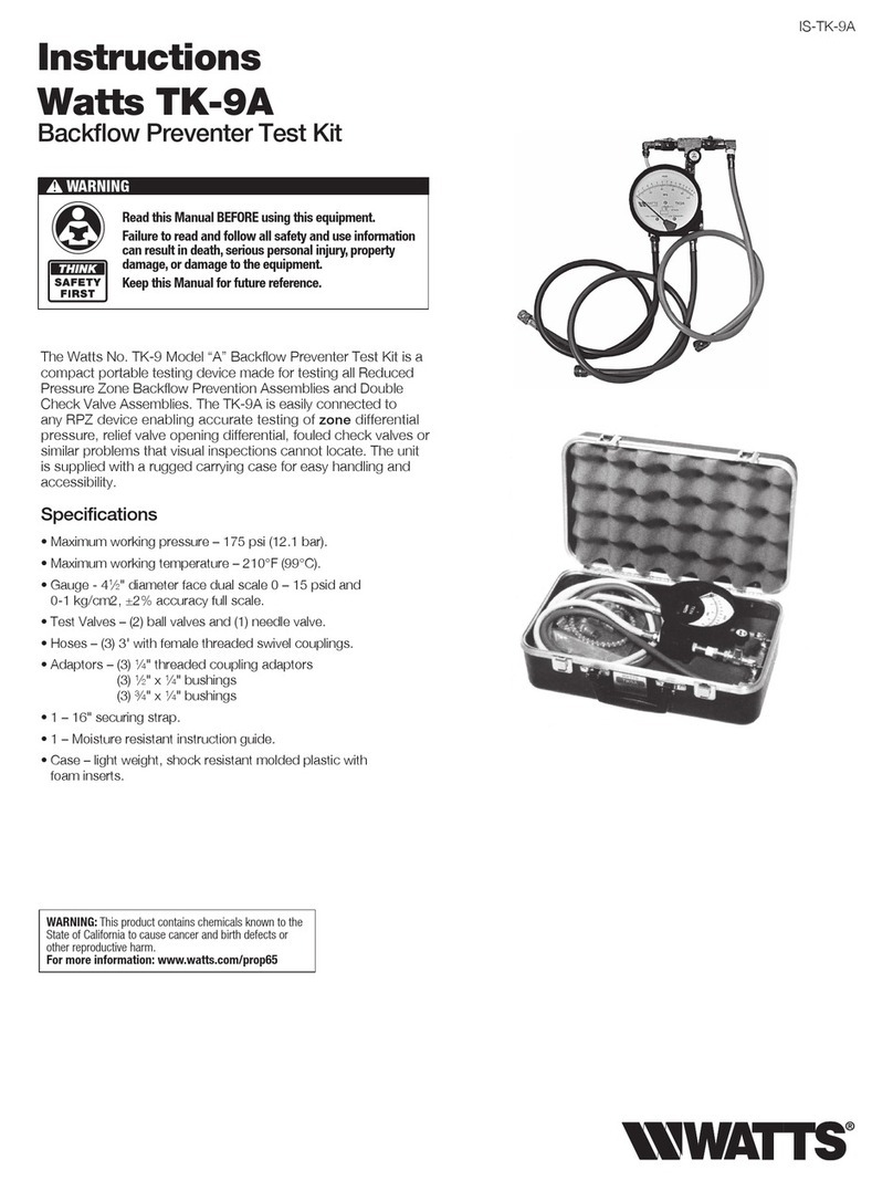 Watts TK-9A instructions