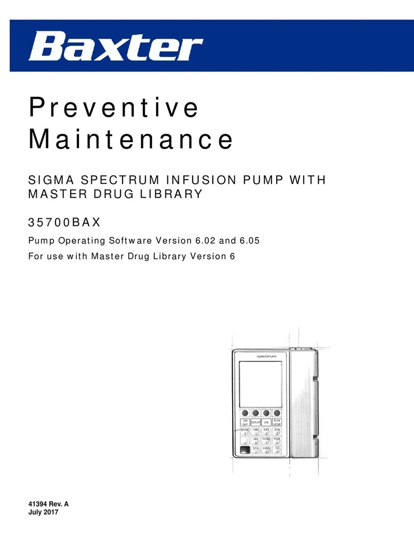 baxter 35700BAX Preventive maintenance