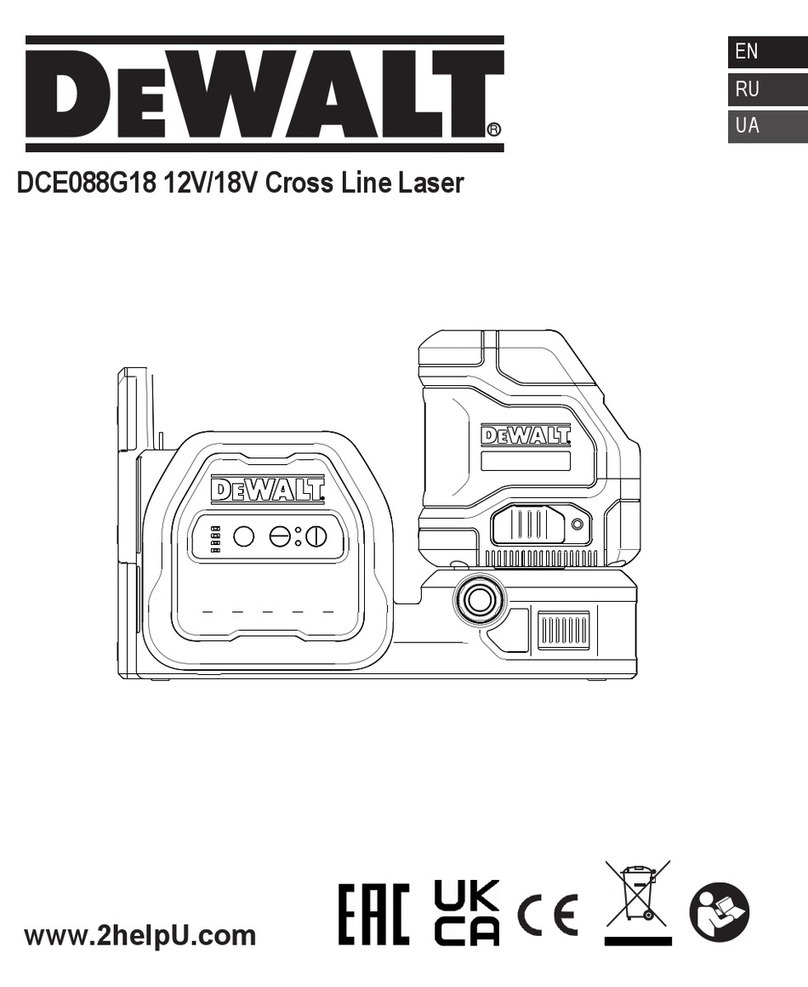 DeWalt DCE088G18 User manual