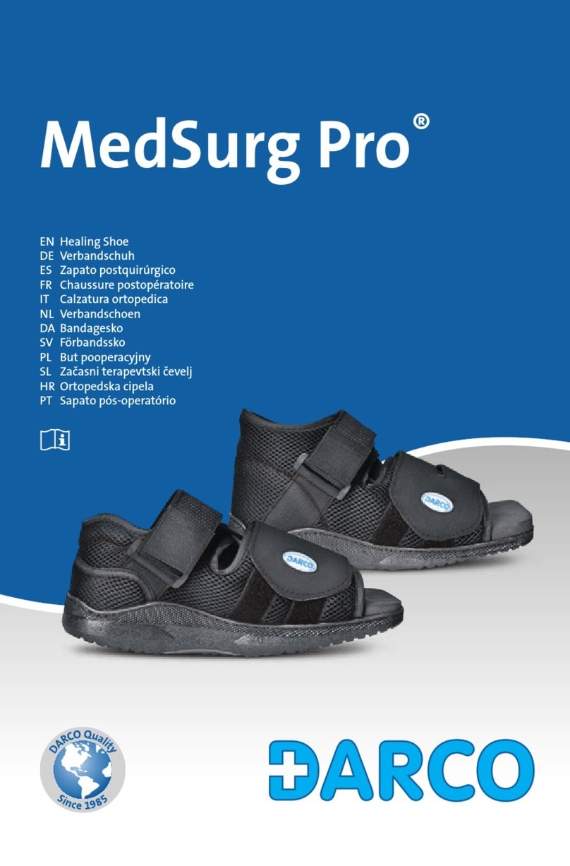 Darco MedSurg Pro Instructions for use Darco MedSurg Pro Instructions for use