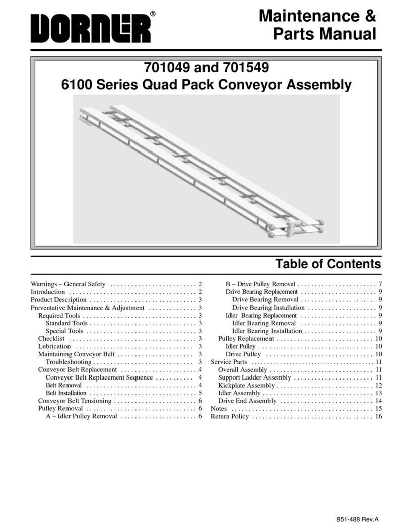 Dorner 6100 Series User manual