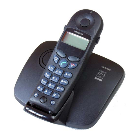Siemens Gigaset 4015 Classic User manual Siemens Gigaset 4015 Classic User manual