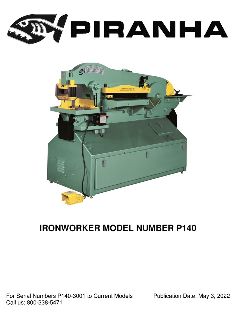 Piranha P140 Operation manual