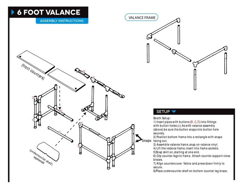 Great Gazebo 6 FOOT VALANCE Assembly instructions