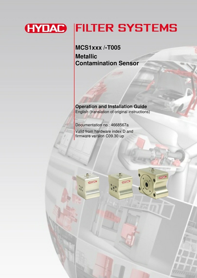 Hydac MCS1 T005 Series Operation and installation guide