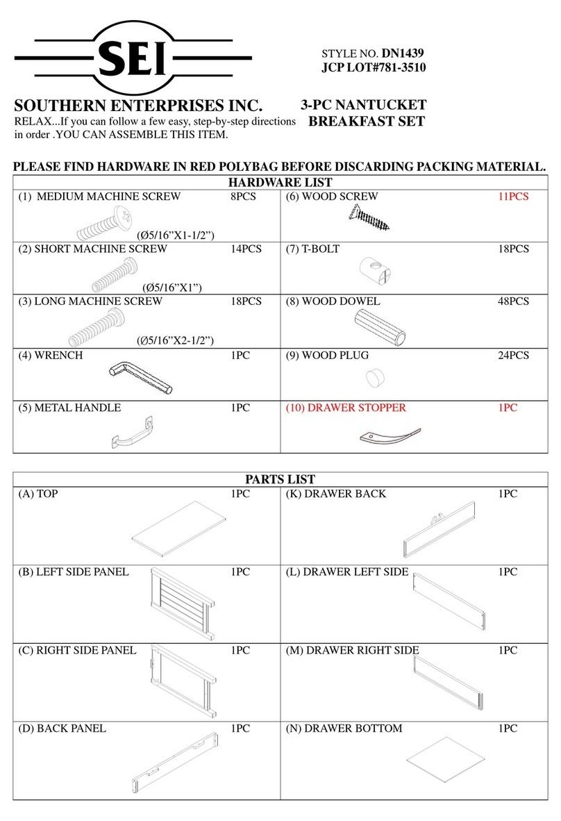 SEI NANTUCKET DN1439 User manual SEI NANTUCKET DN1439 User manual