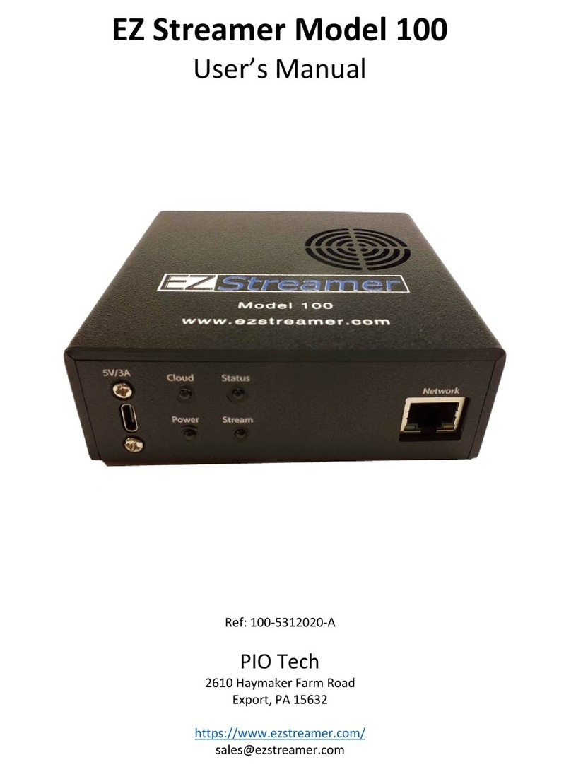 EZ Streamer EZ-100 user manual