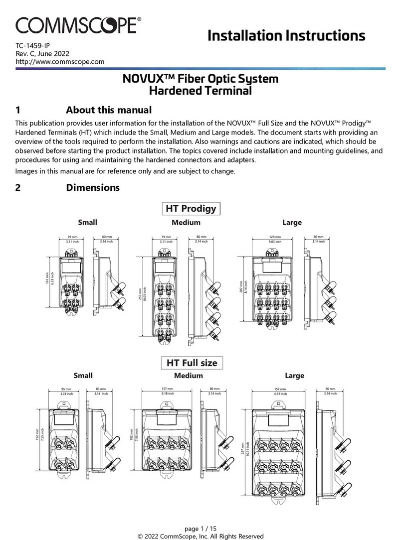 CommScope NOVUX Small installation instructions
