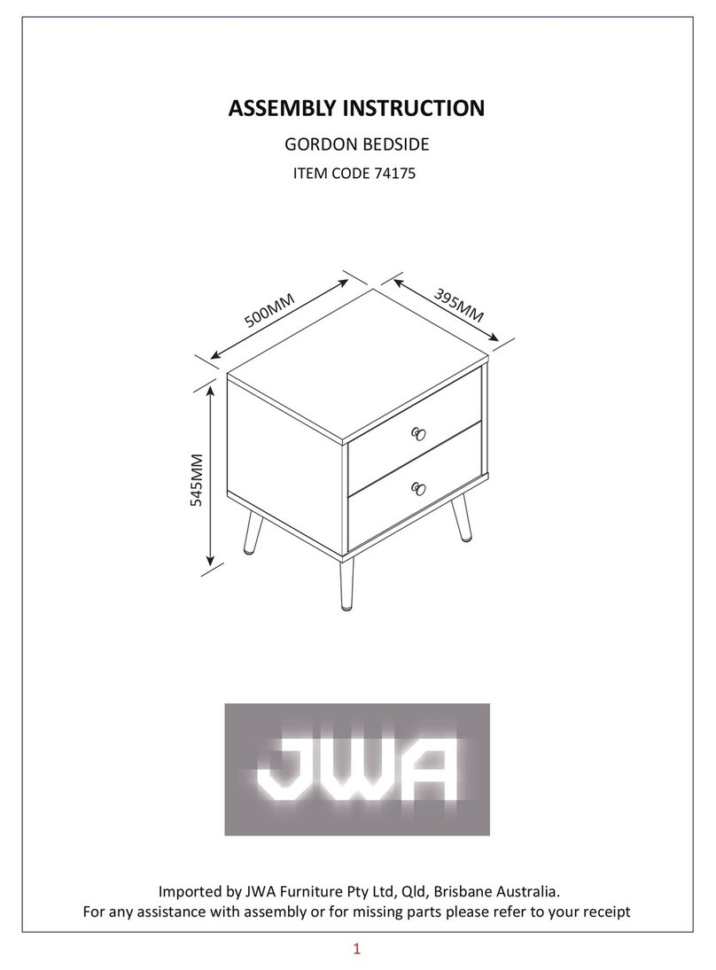 JWA GORDON 74175 User manual JWA GORDON 74175 User manual