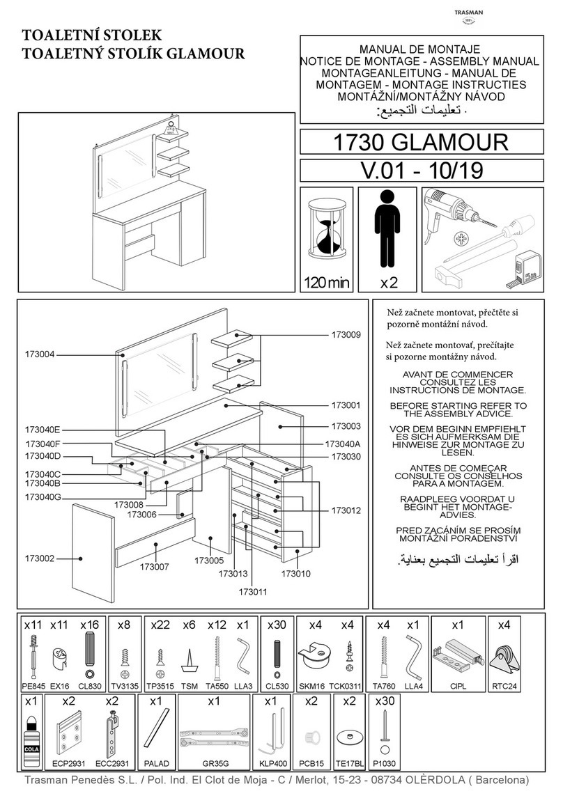 Trasman 1730 GLAMOUR Assembly manual