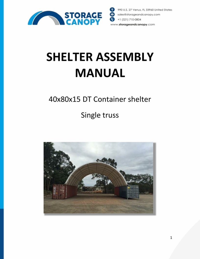 Storage Canopy 40x80x15 User manual Storage Canopy 40x80x15 User manual