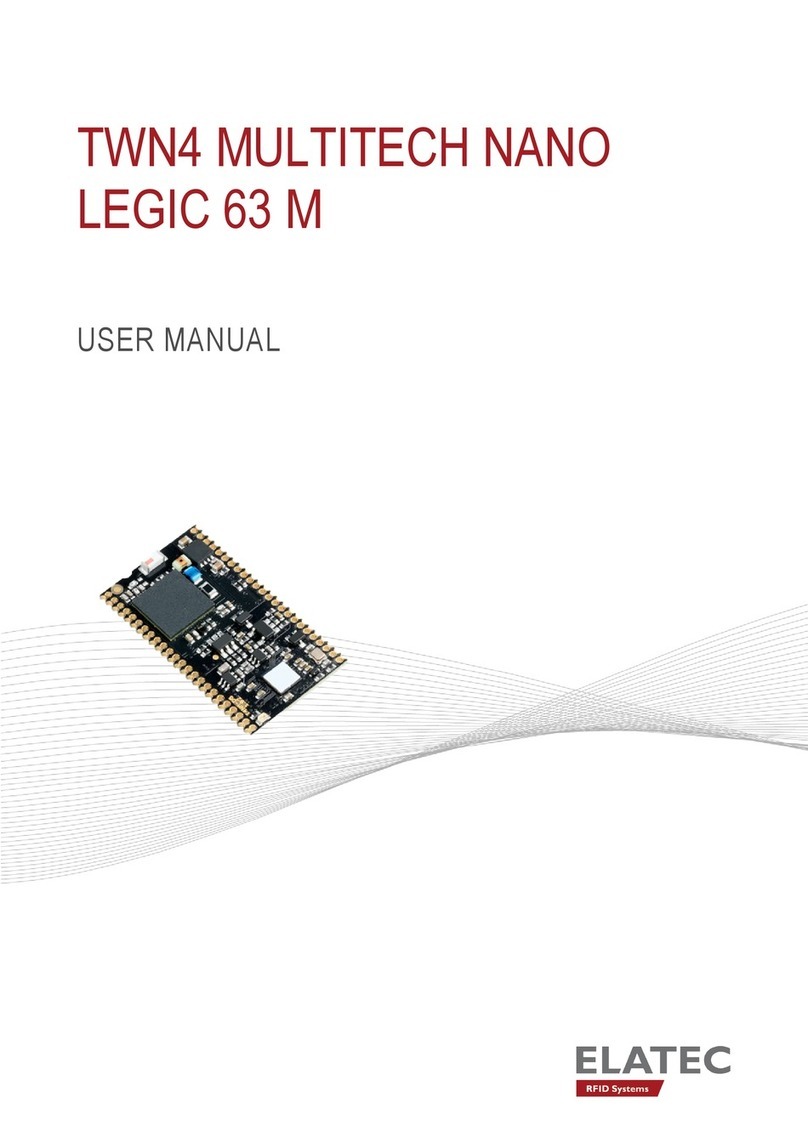 Elatec TWN4 MULTITECH NANO LEGIC 63 M User manual