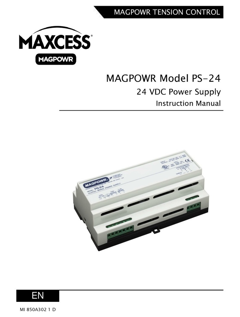 Maxcess MAGPOWR PS-24 instruction manual