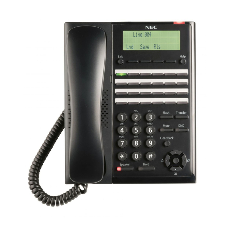 NEC UNIVERGE SL2100 User manual