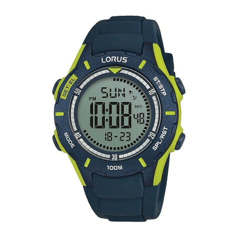 LORUS R23 Series User manual