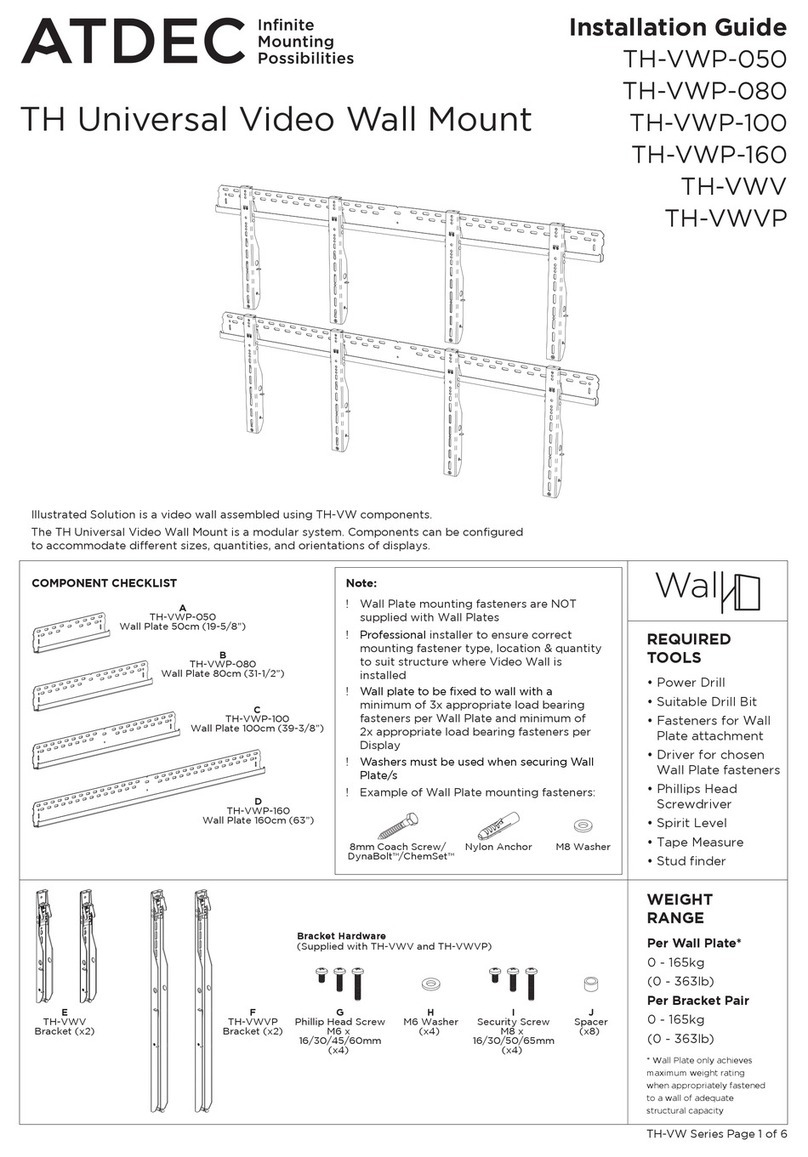 Atdec TH-VWP-050 User manual Atdec TH-VWP-050 User manual
