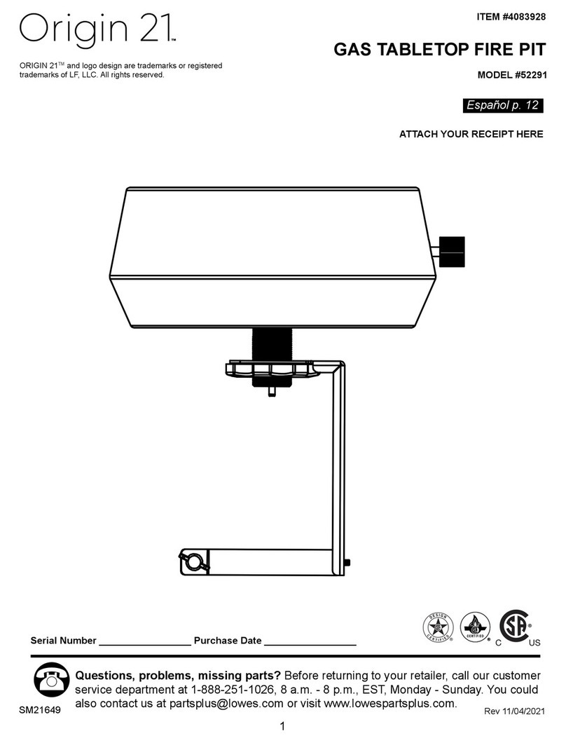 Origin 21 52291 manual