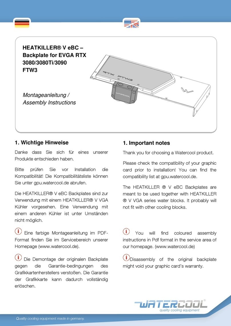 Watercool HEATKILLER V eBC User manual