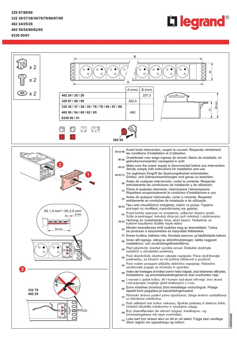 LEGRAND 329 87 quick start guide