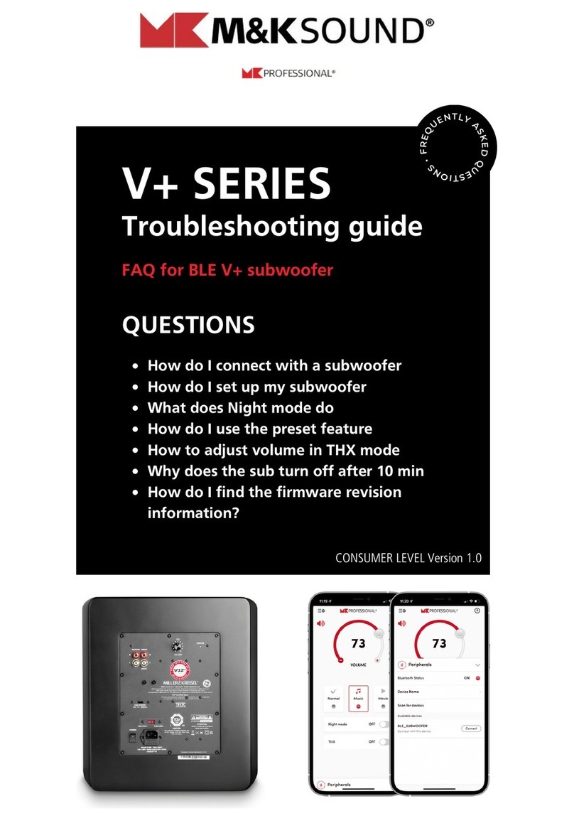M&K Sound V+ Series User manual