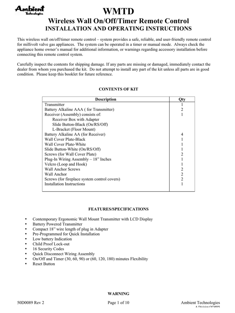 Ambient Technologies WMTD User manual