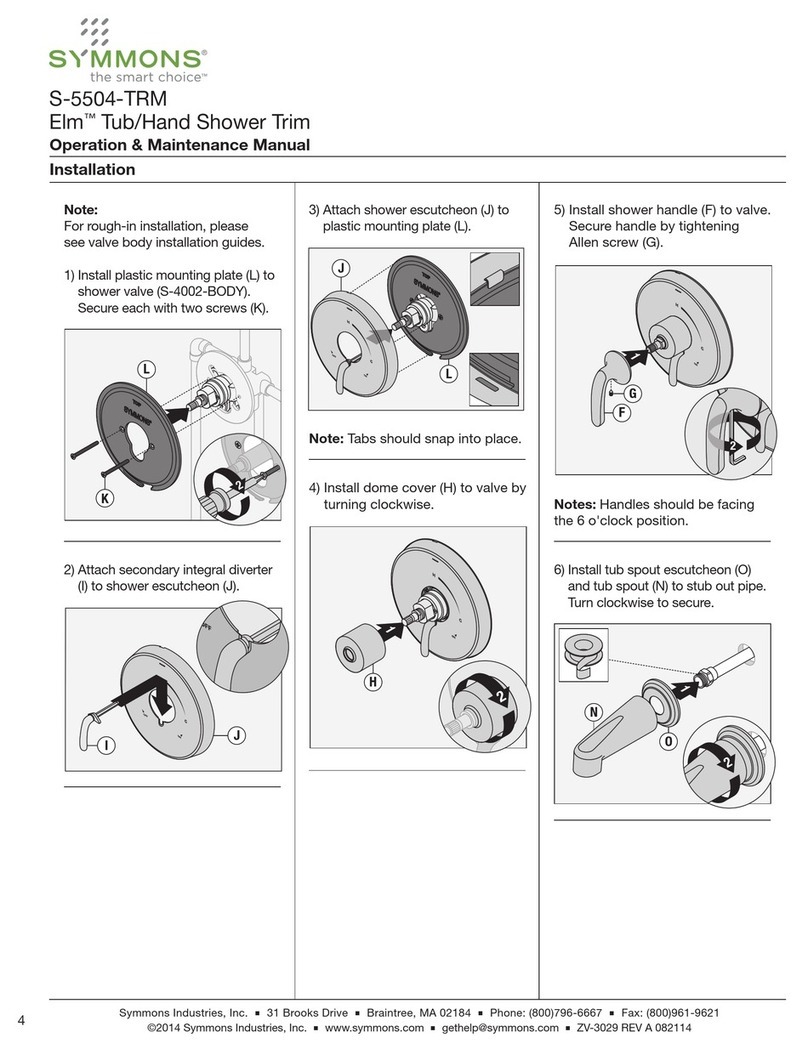 Symmons Elm S-5504-TRM Manual