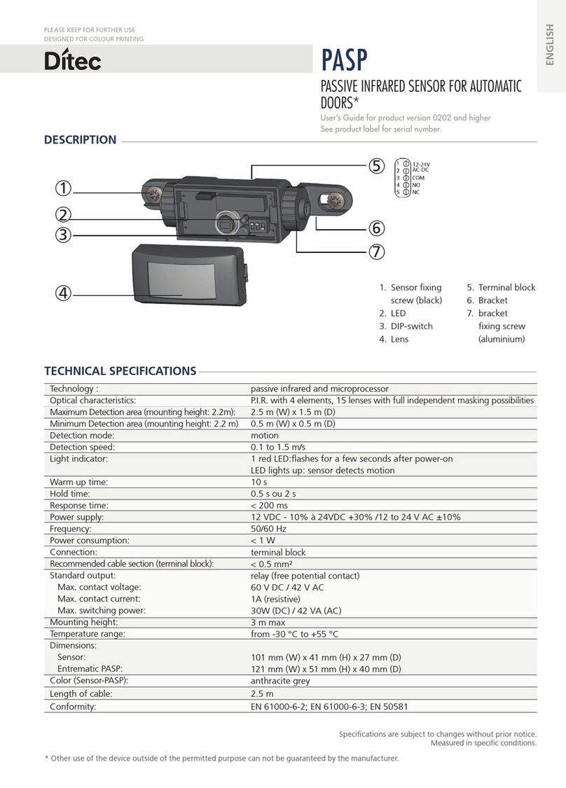 DITEC PASP User manual