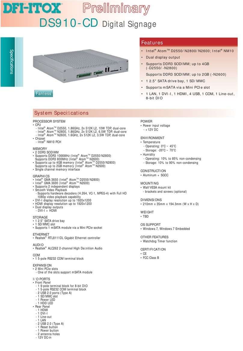 DFI-ITOX DS910-CD manual