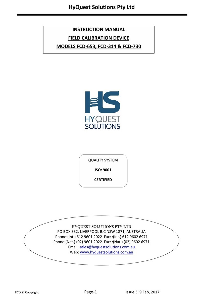 HyQuest Solutions FCD-653 manual