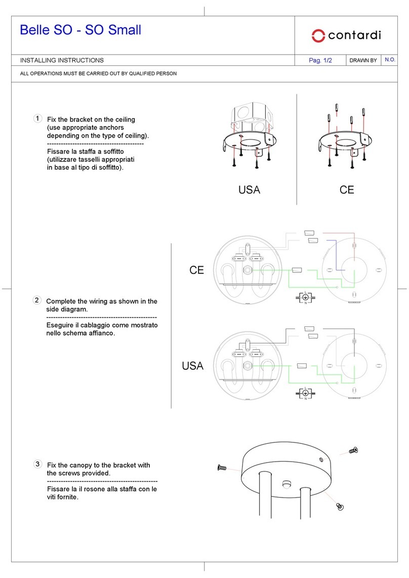 Contardi BELLE SO Installing instructions