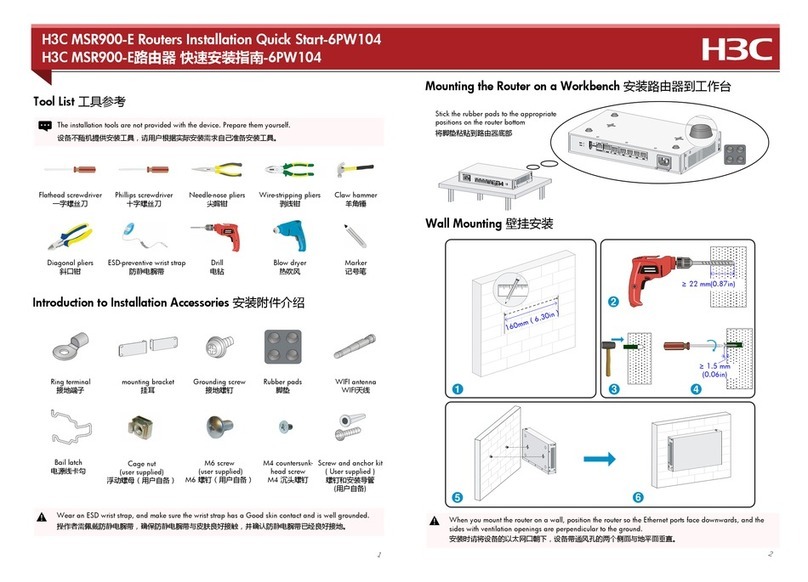 H3C MSR900-E Routers Operating and maintenance manual