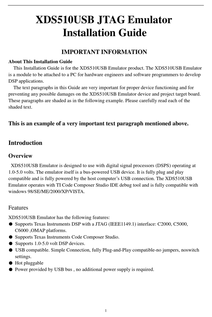 Spectrum Digital XDS510USB installation guide
