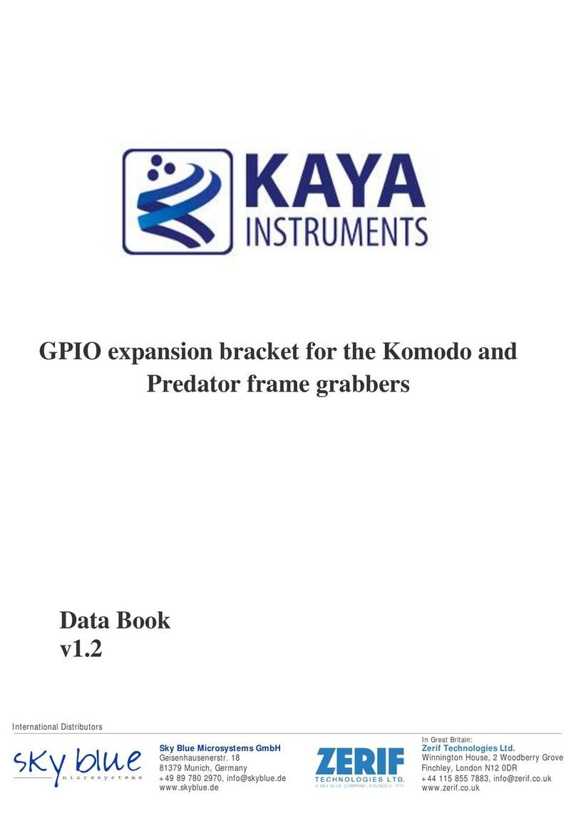 Kaya Instruments GPIO Data book
