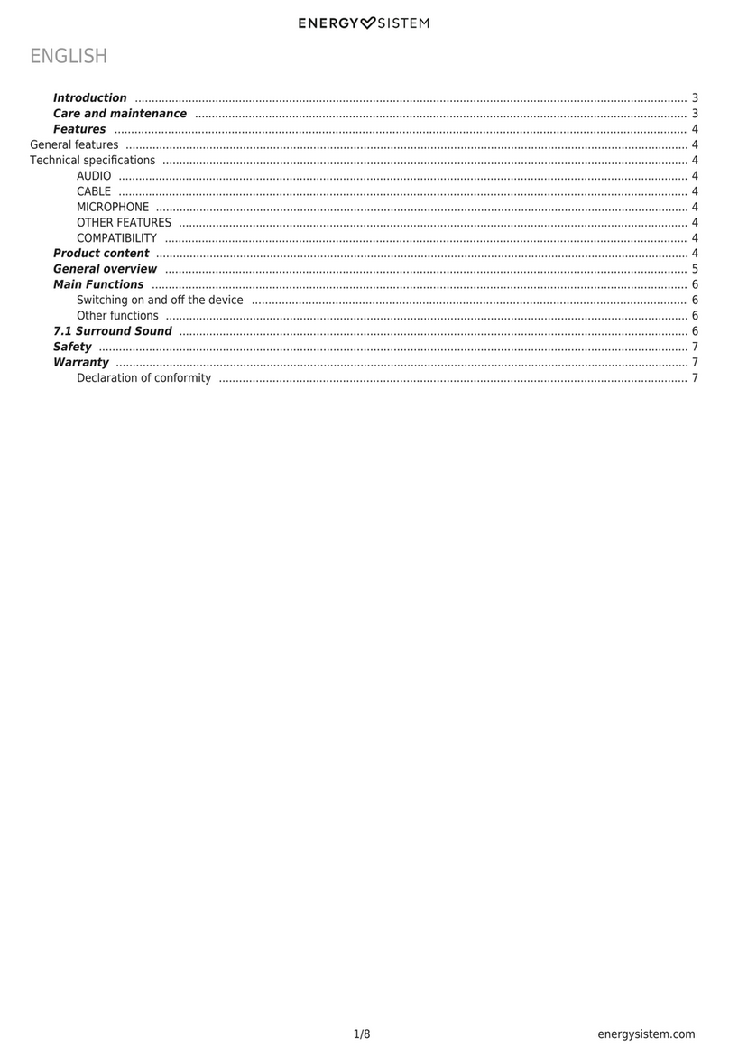ENERGY SISTEM ESG 4 user manual