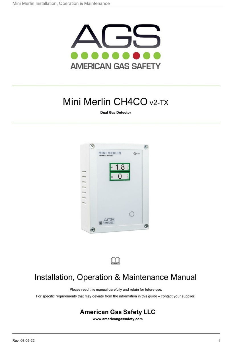 AGS Mini Merlin CH4CO v2-TX Instruction manual