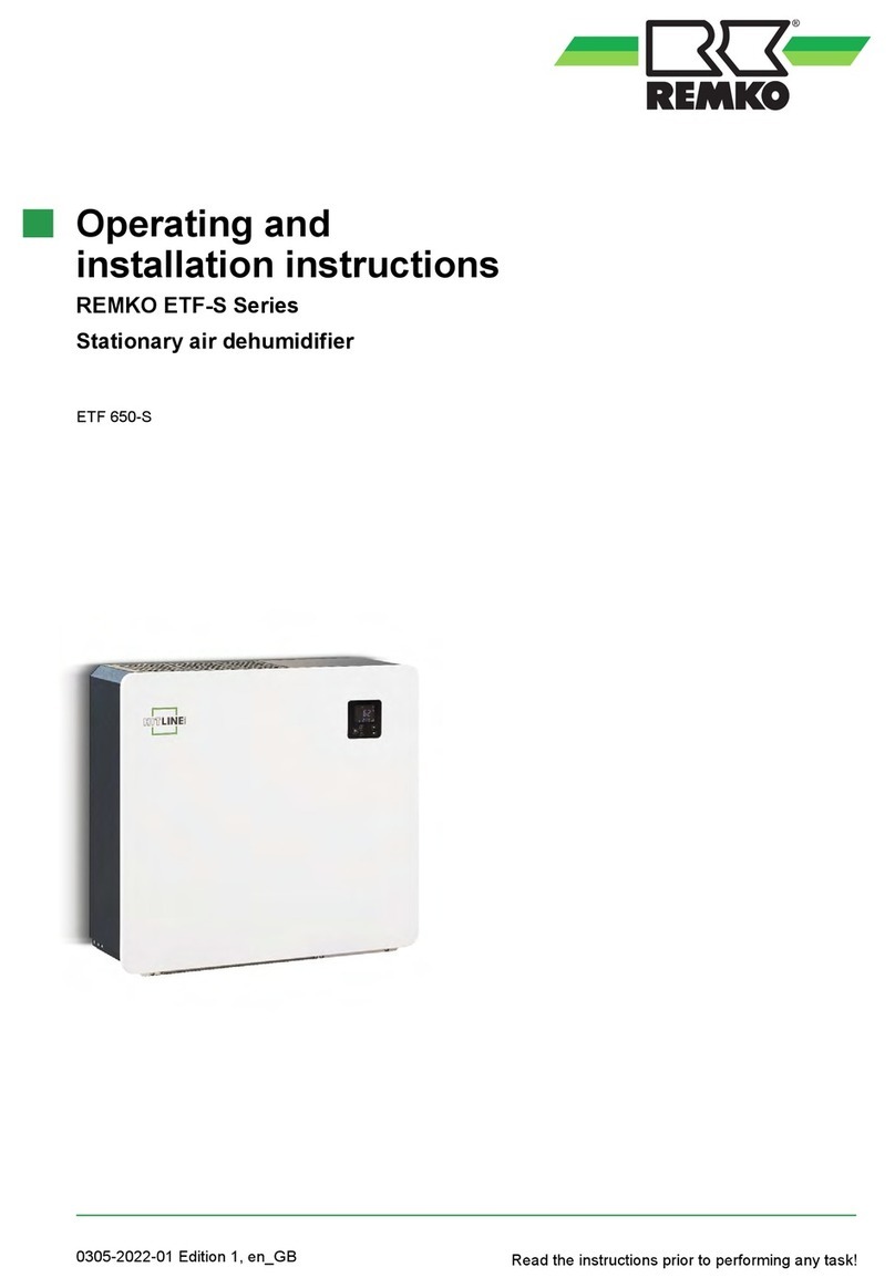 REMKO ETF-S Series Operating and installation instructions